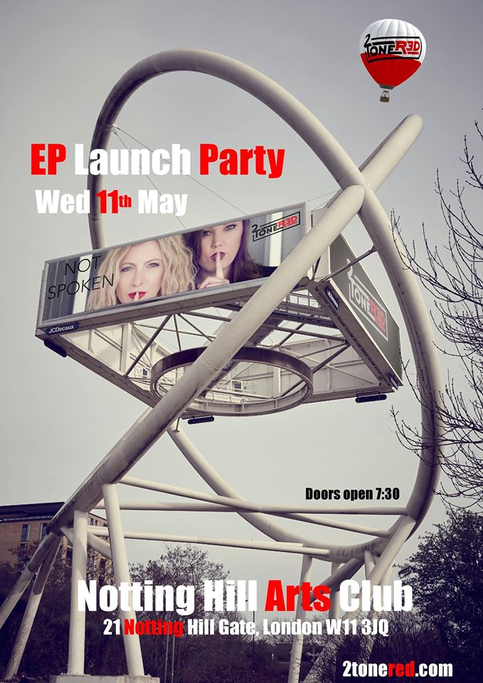 LAUNCH PARTY 11th May NOTTING HILL ARTS CLUB